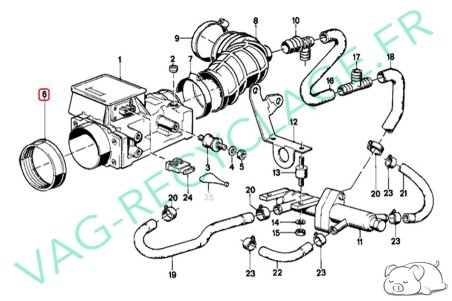 Joint débitmètre d'air 1272494 pour Bmw série 3 E30 et Bmw série 5 E28 - Image 6