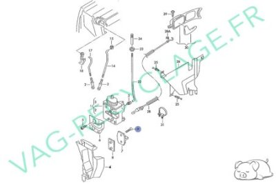 Vis gâche de porte N90804705 Audi A3 8L 8P Audi A4 B5 B6 Audi A6 C5 C6 Audi TT - Image 3