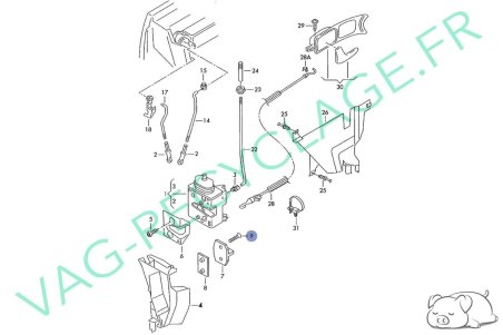 Vis gâche de porte N90804705 Audi A3 8L 8P Audi A4 B5 B6 Audi A6 C5 C6 Audi TT - Image 3