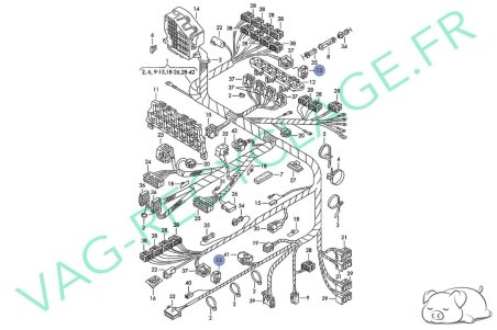 Support fiche faisceau 8D0937545D Audi A3 8L A4 B5 RS4 B5 A6 C5 RS6 C5 TT 8N - Image 4