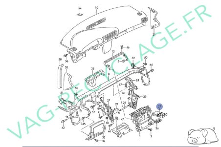 Porte gobelet 8D0862534A pour Audi A4 B5 Phase 2 et Audi RS4 B5 - Image 9