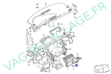 Support interrupteurs 8D0941567B pour Audi A4 B5 Phase 2 et Audi RS4 B5 - Image 6