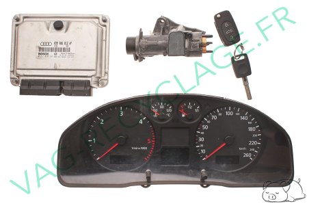 Kit démarrage Audi A4 1.9TDI 90cv Compteur 8D0920900H Boitier ECU 038906012AF - Image 1