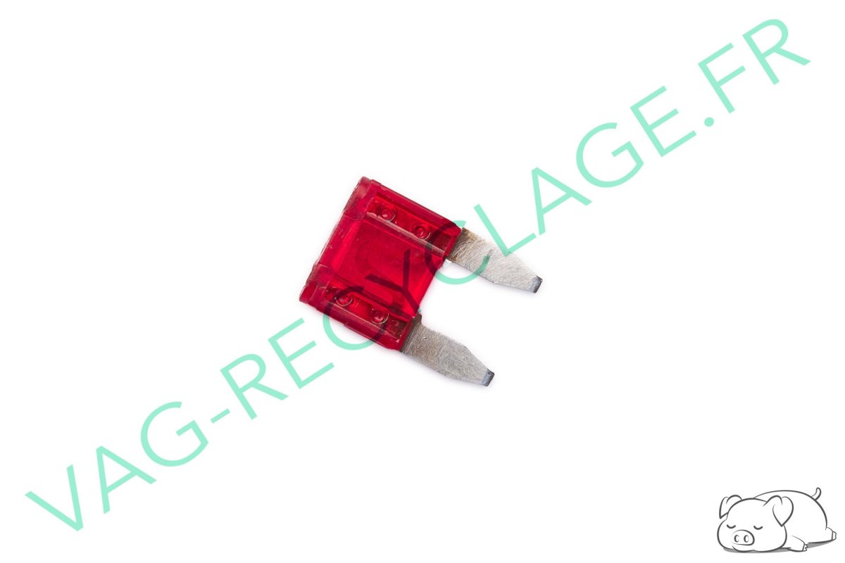 Fusible Mini 10A rouge N10261503 pour Volkswagen Audi Seat Skoda - Image 1