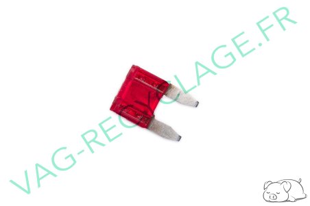 Fusible Mini 10A rouge N10261503 pour Volkswagen Audi Seat Skoda - Image 1