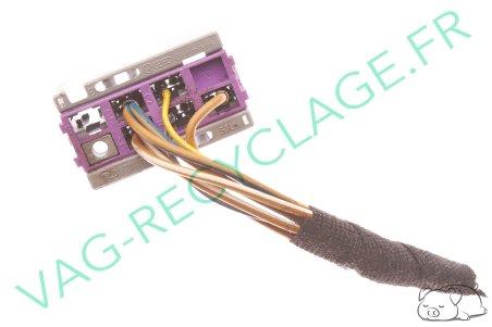 Fiche bouton 6 pôles grise 8L0971972 pour Audi Skoda Seat Volkswagen - Image 2