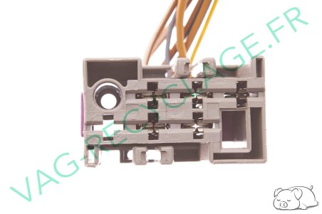 Fiche bouton 6 pôles grise 8L0971972 pour Audi Skoda Seat Volkswagen - Image 4