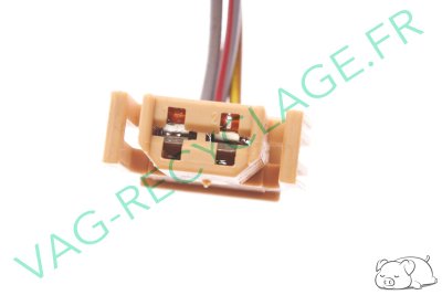 Fiche plate 2 pôles marron 893971632 pour Volkswagen Seat Skoda Audi - Image 3