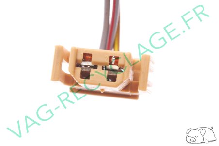 Fiche plate 2 pôles marron 893971632 pour Volkswagen Seat Skoda Audi - Image 3