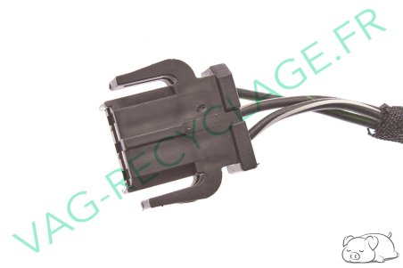 Fiche plate 3 pôles noire 893971633T pour Volkswagen Seat Skoda Audi - Image 2