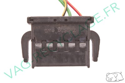 Fiche plate 10 pôles noire 893971983 pour Volkswagen et Audi - Image 3