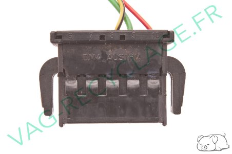 Fiche plate 10 pôles noire 893971983 pour Volkswagen et Audi - Image 3