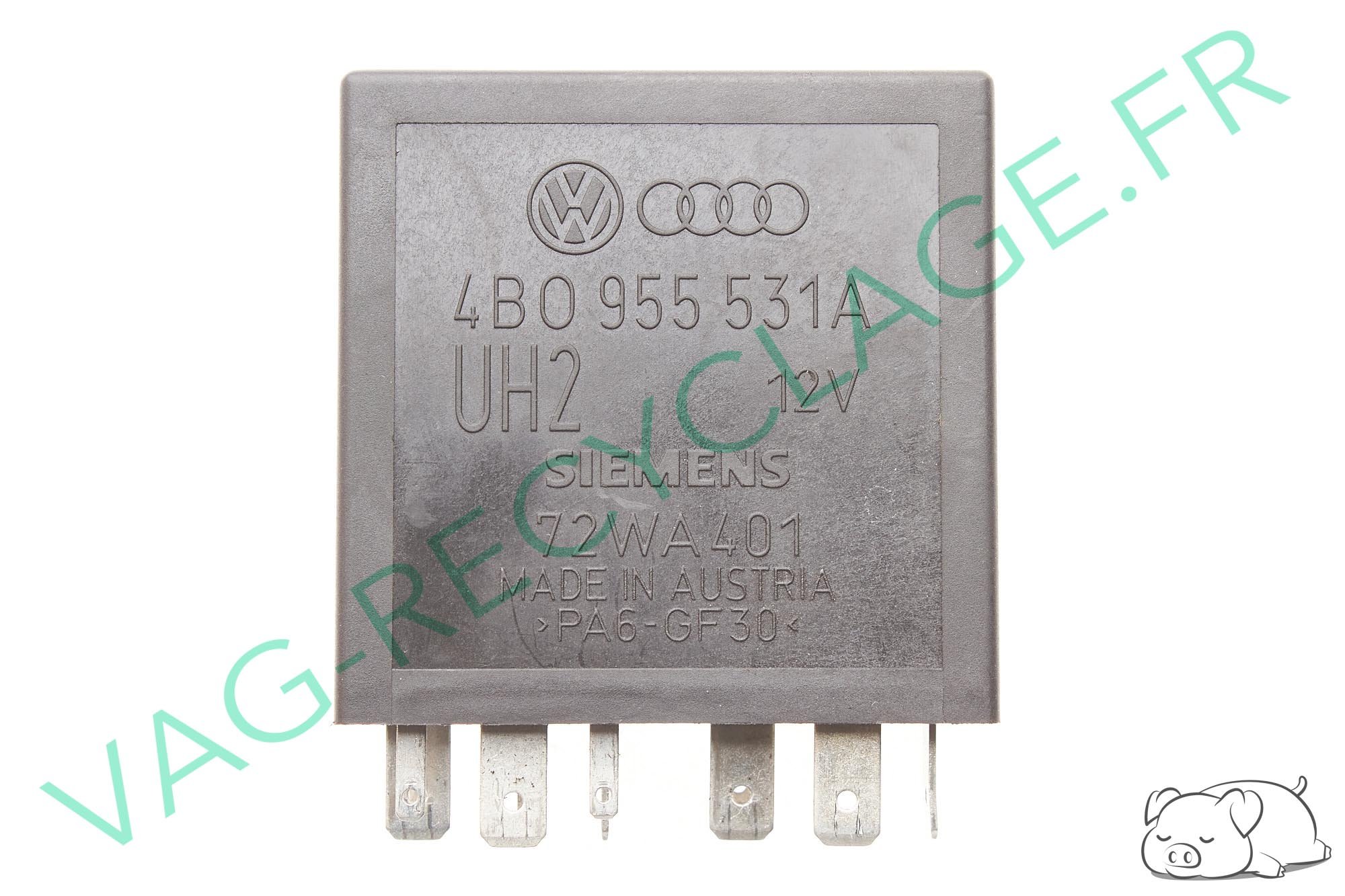 Relai 377 essuie-glace automatique Siemens 4B0955531A Audi A4 B5 et Golf 4 - Image 1