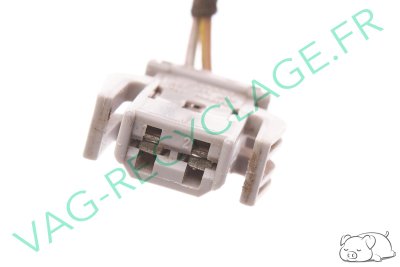 Fiche plate 2 pôles grise 893971632 pour Volkswagen Seat Skoda Audi - Image 3