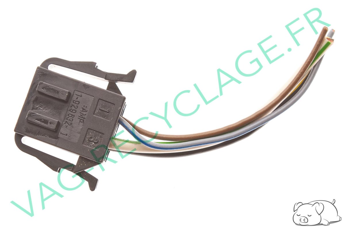 Fiche connecteur 4 pôles 191972772 Golf 4 Cabriolet Golf 3 Polo 3 6N Sharan - Image 1