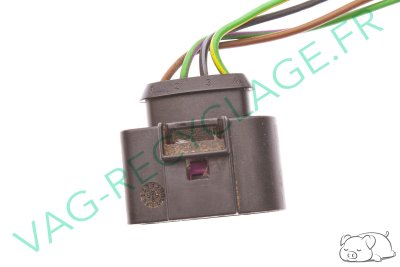 Fiche faisceau 4 pôles 4B0973724 pour Audi Seat Skoda Volkswagen - Image 1