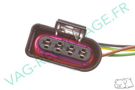 Fiche faisceau 4 pôles 4B0973724 pour Audi Seat Skoda Volkswagen - Image 4