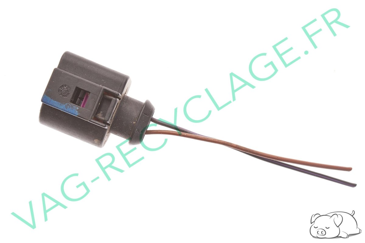Fiche faisceau 2 pôles 1J0973722 pour Audi Seat Skoda Volkswagen - Image 1