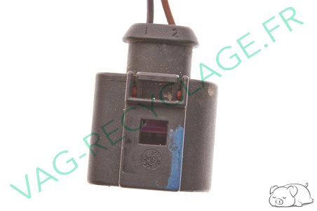 Fiche faisceau 2 pôles 1J0973722 pour Audi Seat Skoda Volkswagen - Image 2