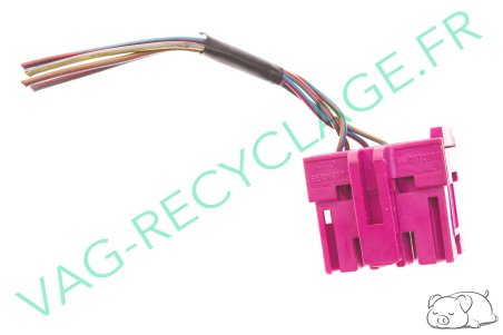 Fiche faisceau 10 pôles rose 8A0972986 Audi A4 B5 B6 B7 Audi A6 C5 Audi A8 D2 - Image 1