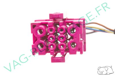 Fiche faisceau 10 pôles rose 8A0972986 Audi A4 B5 B6 B7 Audi A6 C5 Audi A8 D2 - Image 5