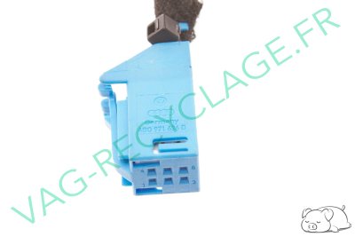 Fiche faisceau 6 pôles 4B0971636D Bleue Audi A4 B5 Audi A6 C5 RS4 B5 RS6 C5 - Image 1