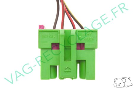 Fiche faisceau 10 pôles verte 8A0972986 Audi A4 B5 B6 B7 Audi A6 C5 Audi A8 D2 - Image 3