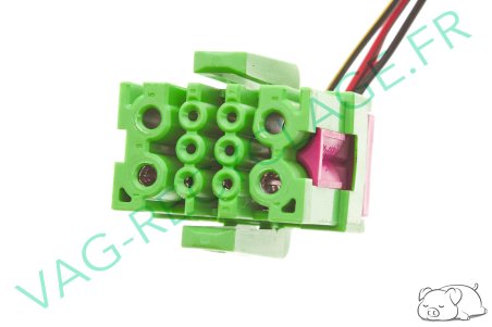Fiche faisceau 10 pôles verte 8A0972986 Audi A4 B5 B6 B7 Audi A6 C5 Audi A8 D2 - Image 4