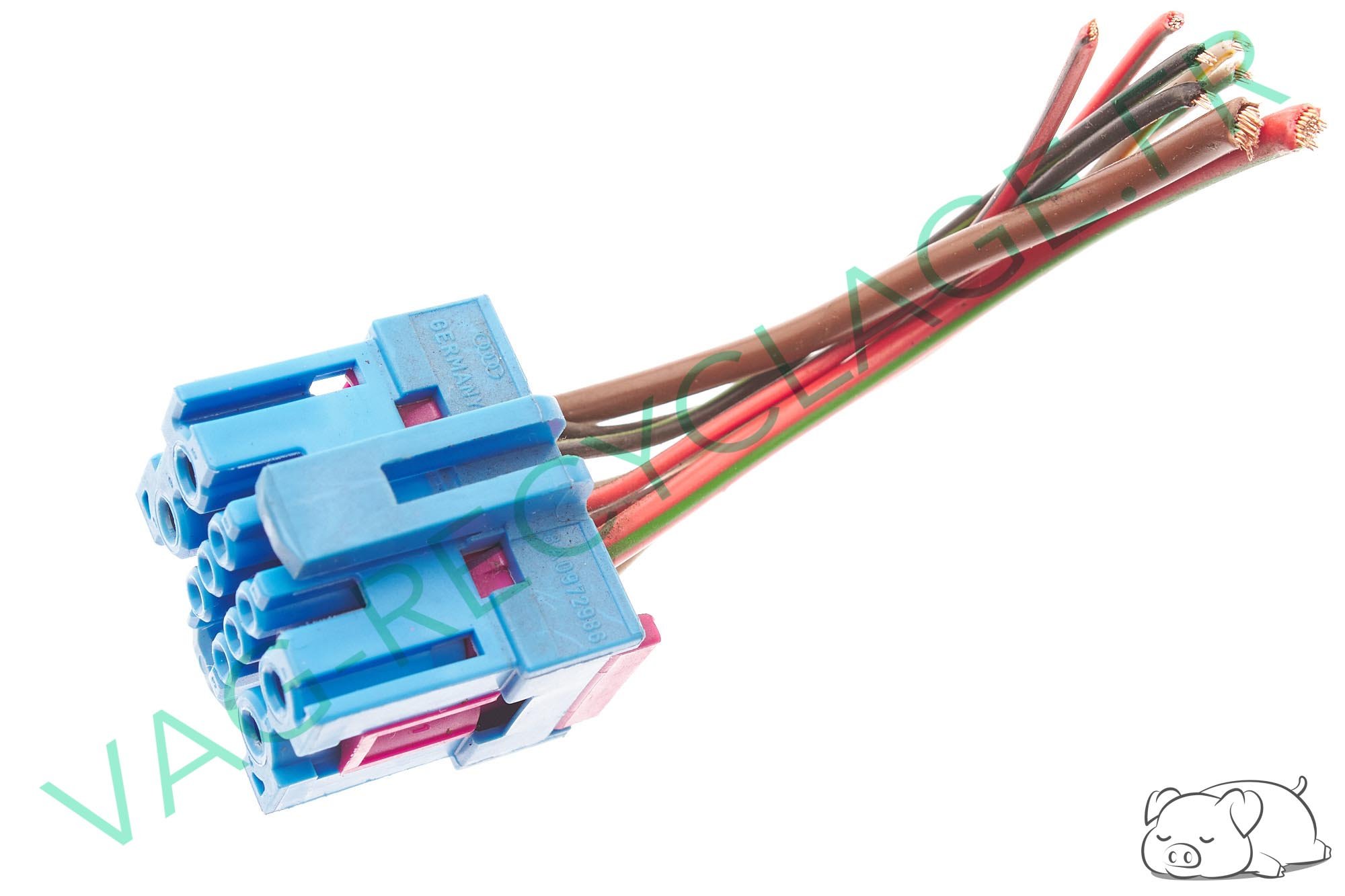 Fiche faisceau 10 pôles bleue 8A0972986 Audi A4 B5 B6 B7 Audi A6 C5 Audi A8 D2 - Image 1