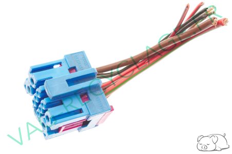 Fiche faisceau 10 pôles bleue 8A0972986 Audi A4 B5 B6 B7 Audi A6 C5 Audi A8 D2 - Image 1