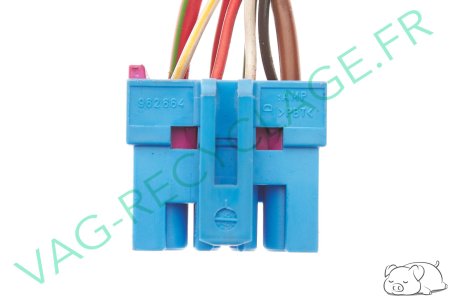 Fiche faisceau 10 pôles bleue 8A0972986 Audi A4 B5 B6 B7 Audi A6 C5 Audi A8 D2 - Image 3