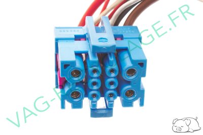 Fiche faisceau 10 pôles bleue 8A0972986 Audi A4 B5 B6 B7 Audi A6 C5 Audi A8 D2 - Image 4