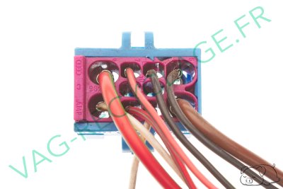 Fiche faisceau 10 pôles bleue 8A0972986 Audi A4 B5 B6 B7 Audi A6 C5 Audi A8 D2 - Image 5
