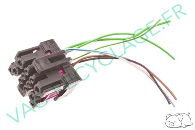 Fiche faisceau 10 pôles noire 8A0972986 Audi A4 B5 B6 B7 Audi A6 C5 Audi A8 D2 - Image 1