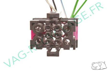 Fiche faisceau 10 pôles noire 8A0972986 Audi A4 B5 B6 B7 Audi A6 C5 Audi A8 D2 - Image 4