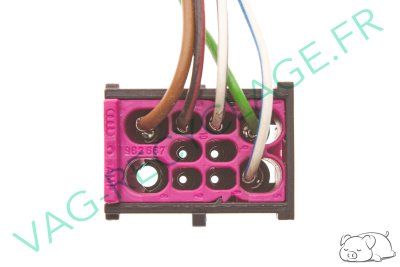 Fiche faisceau 10 pôles noire 8A0972985 Audi A4 B5 B6 B7 Audi A6 C5 Audi A8 D2 - Image 5