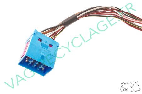 Fiche faisceau 10 pôles bleue 8A0972985 Audi A4 B5 B6 B7 Audi A6 C5 Audi A8 D2 - Image 1