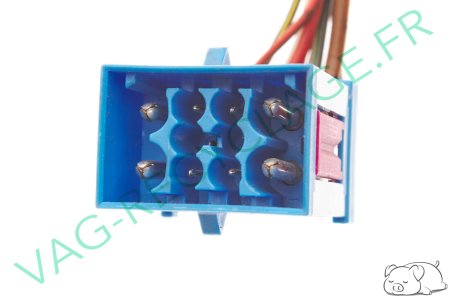 Fiche faisceau 10 pôles bleue 8A0972985 Audi A4 B5 B6 B7 Audi A6 C5 Audi A8 D2 - Image 4