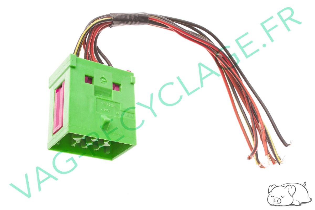 Fiche faisceau 10 pôles verte 8A0972985 Audi A4 B5 B6 B7 Audi A6 C5 Audi A8 D2 - Image 1