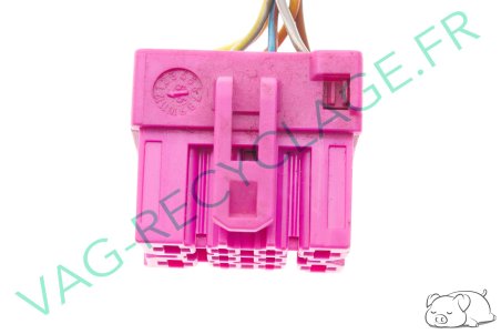 Prise faisceau 10 pôles rose 1J0937733 pour Volkswagen Skoda Seat Audi - Image 2