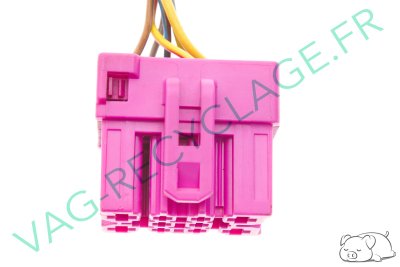 Prise faisceau 10 pôles rose 1J0937733 pour Volkswagen Skoda Seat Audi - Image 3