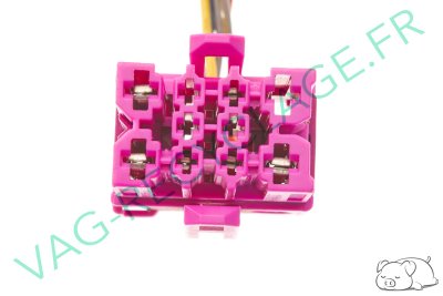 Prise faisceau 10 pôles rose 1J0937733 pour Volkswagen Skoda Seat Audi - Image 5