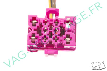 Prise faisceau 10 pôles rose 1J0937733 pour Volkswagen Skoda Seat Audi - Image 5
