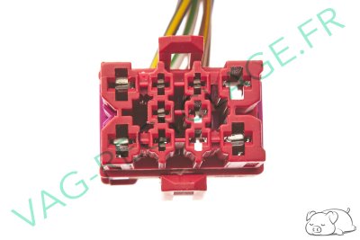 Prise faisceau 10 pôles rouge 1J0937733 pour Volkswagen Skoda Seat Audi - Image 5