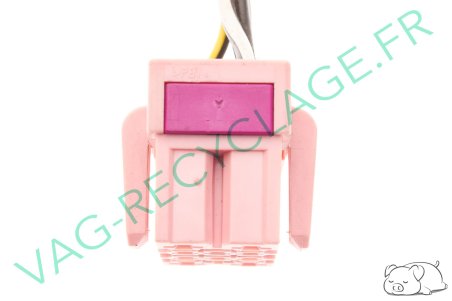 Prise faisceau 10 pôles rose clair 1J0937733 pour Volkswagen Skoda Seat Audi - Image 3
