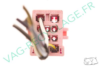 Prise faisceau 10 pôles rose clair 1J0937733 pour Volkswagen Skoda Seat Audi - Image 4