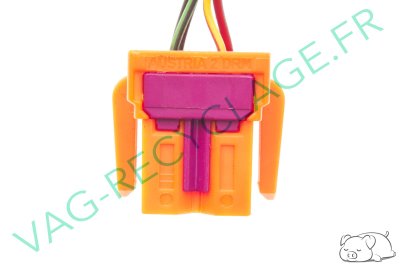 Prise faisceau 10 pôles orange 1J0937733 pour Volkswagen Skoda Seat Audi - Image 3