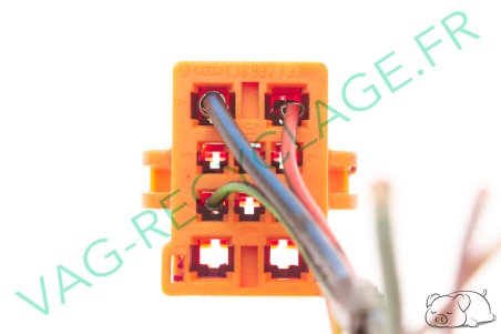 Prise faisceau 10 pôles orange 1J0937733 pour Volkswagen Skoda Seat Audi - Image 4
