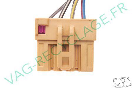 Prise faisceau 10 pôles marron 1J0937733 pour Volkswagen Skoda Seat Audi - Image 2