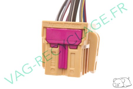 Prise faisceau 10 pôles marron 1J0937733 pour Volkswagen Skoda Seat Audi - Image 3
